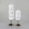 Wedding Absence candle with Names, Silver Dove and 'Here in Spirit' Verse
